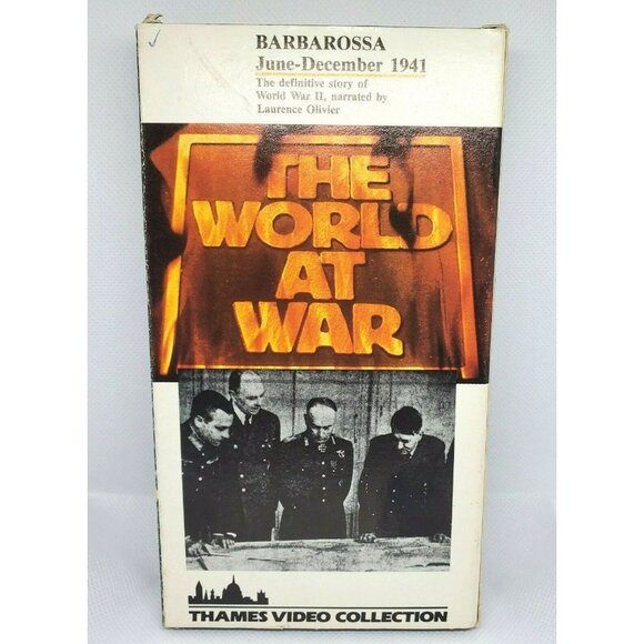 The World at War Barbarossa VHS 1941 Story Of WW2 Narrated By Laurence Olivier - Picture 1 of 6